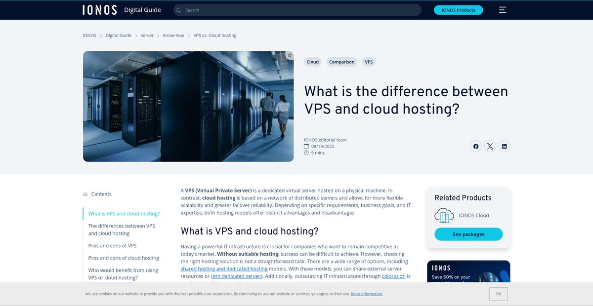 VPS vs Cloud hosting: Which option is better? - Server Screenshot