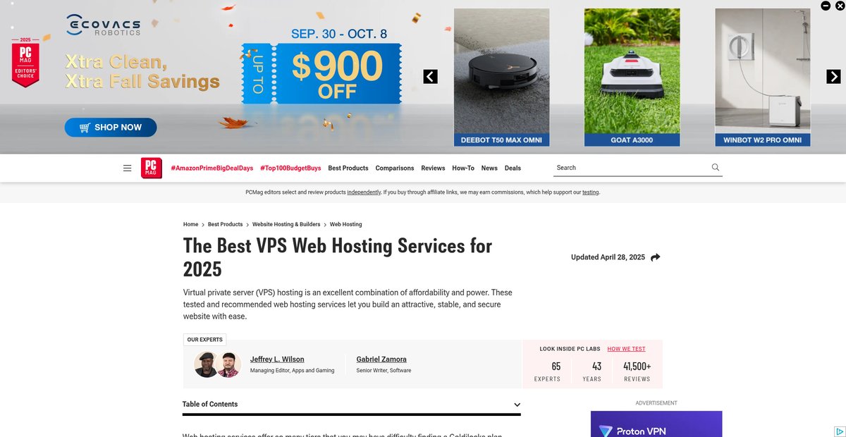 The Best VPS Web Hosting Services for 2025 Screenshot