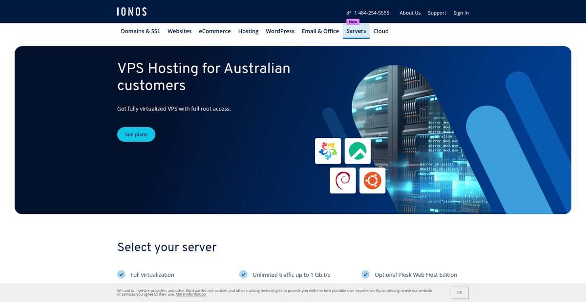 VPS Hosting | For Australian customers | From $2/mo. Screenshot