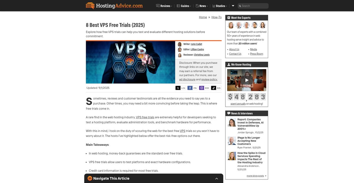 8 Best VPS Free Trials (2025) Screenshot