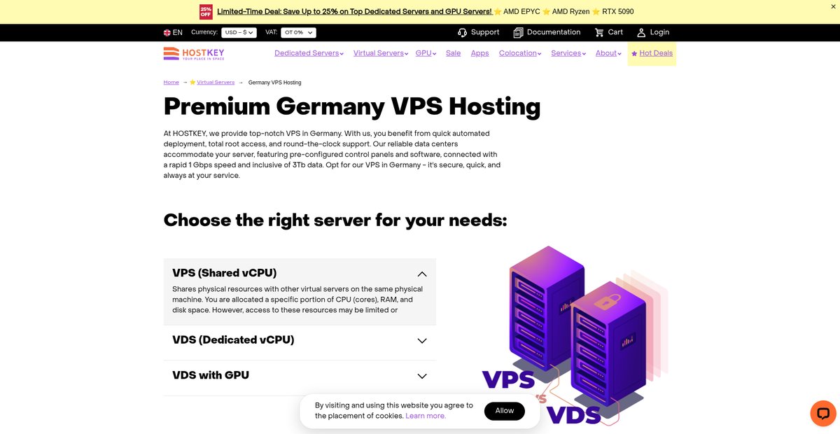 Rent Best Cheap VPS Hosting in Germany Screenshot