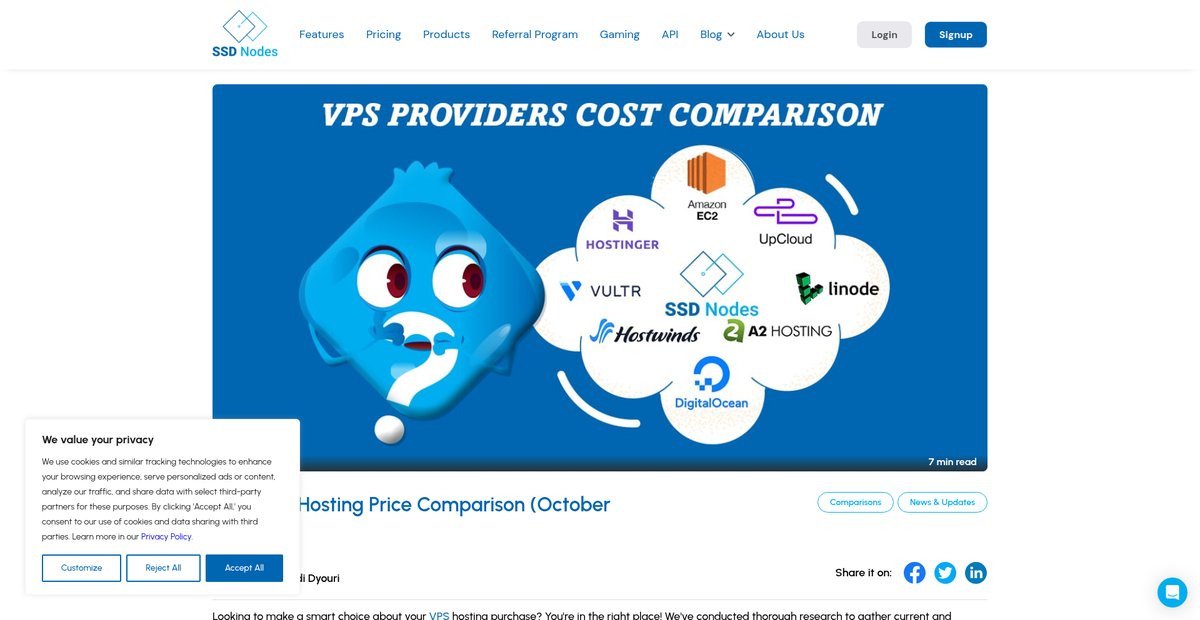 Best VPS Hosting Price Comparison (September 2025) Screenshot