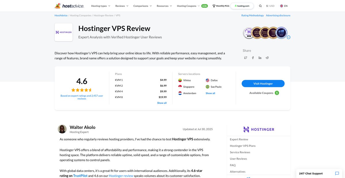 Hostinger VPS Review September 2025: Is it Worth It? Screenshot