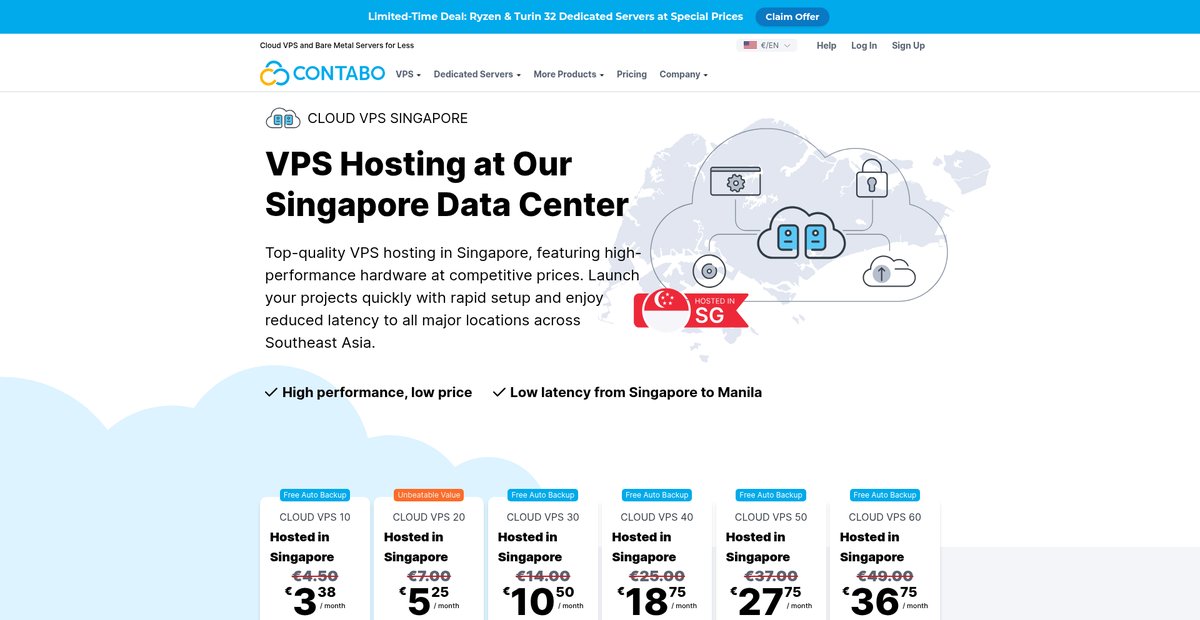 Reliable VPS Hosting in Singapore | High-Performance & ... Screenshot