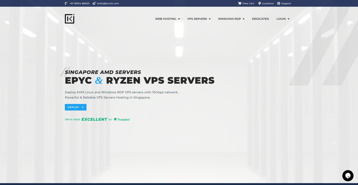 AMD SG VPS Servers in Singapore Screenshot