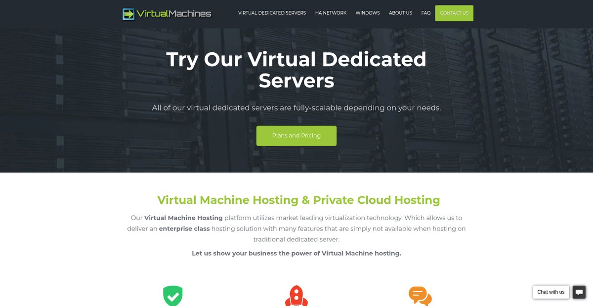 Virtual Dedicated Servers - VirtualMachines Screenshot