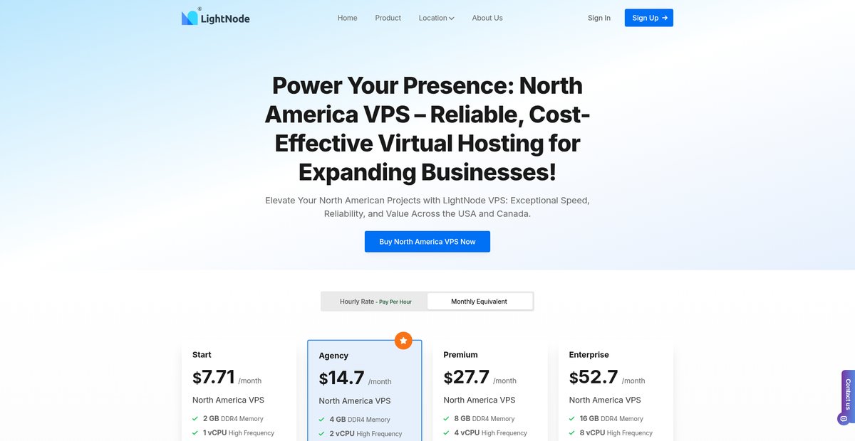 Power Your Presence: North America VPS – Reliable, Cost-Effective Virtual Hosting for Expanding Businesses! Screenshot