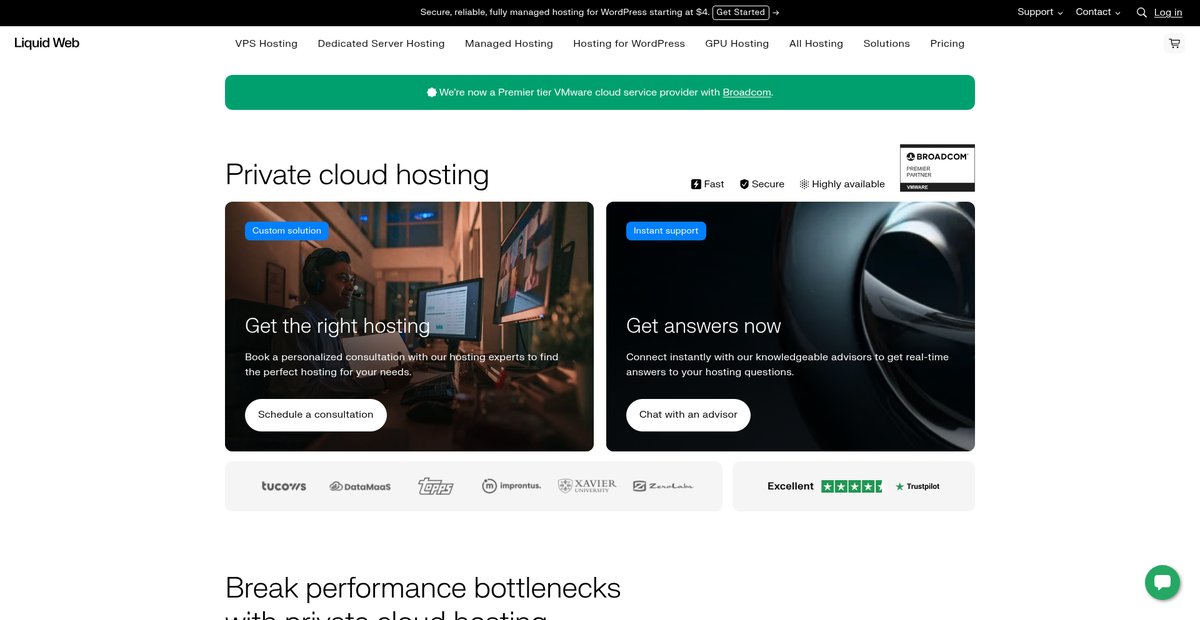 Private Cloud Powered by VMware Screenshot