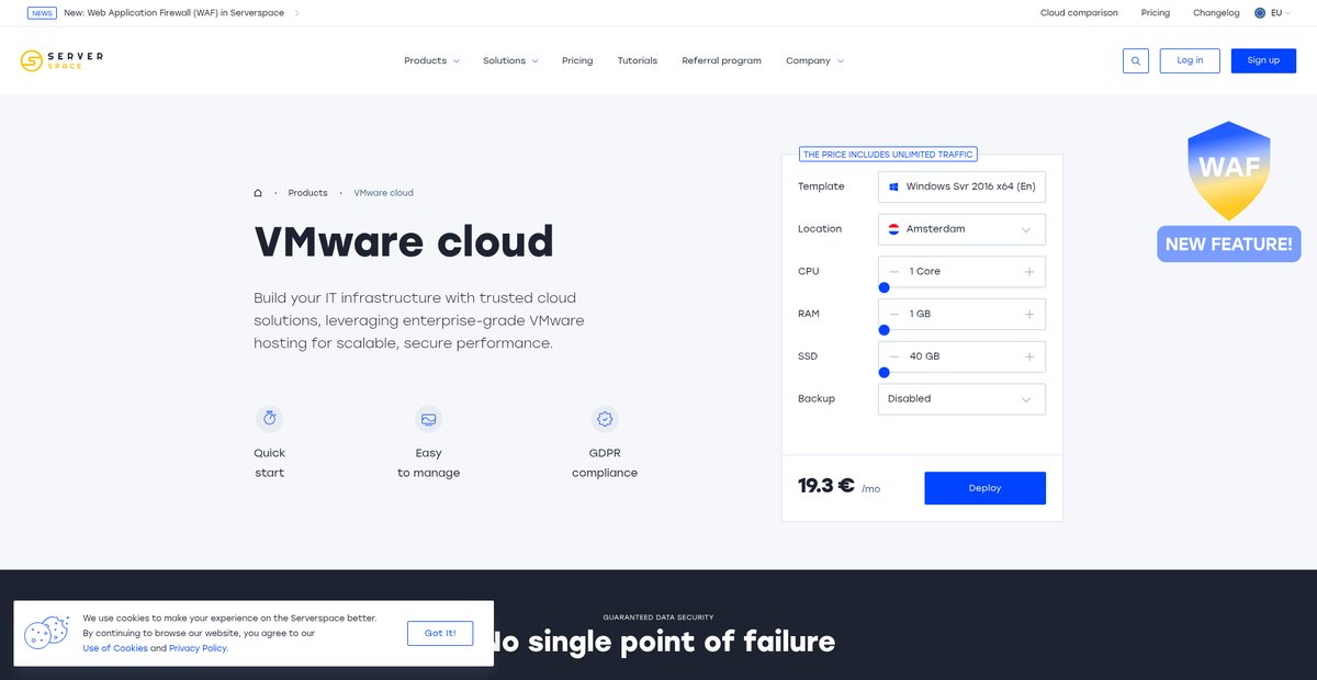 VMware cloud VPS servers 🖥 Host a Server in the Cloud 🚀 Screenshot