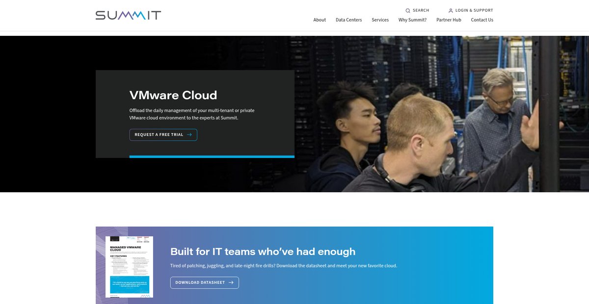 VMware Cloud | Data Center Solutions Screenshot