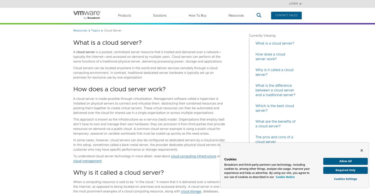What is a Cloud Server? Screenshot