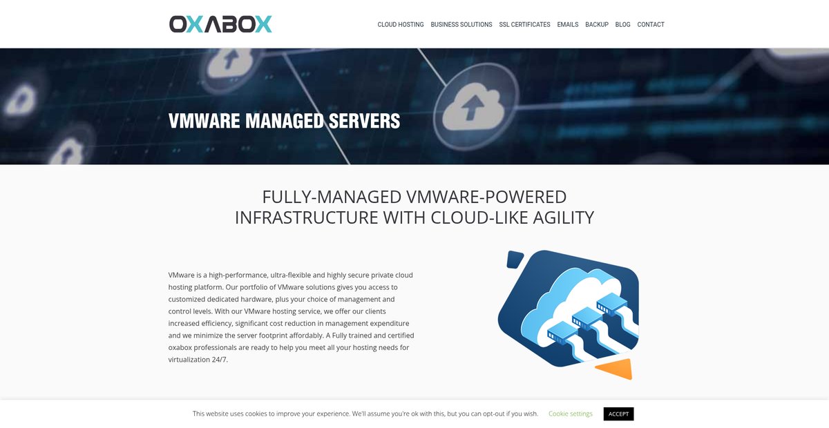 VMware managed servers Efficient, flexible and secure VPS ... Screenshot