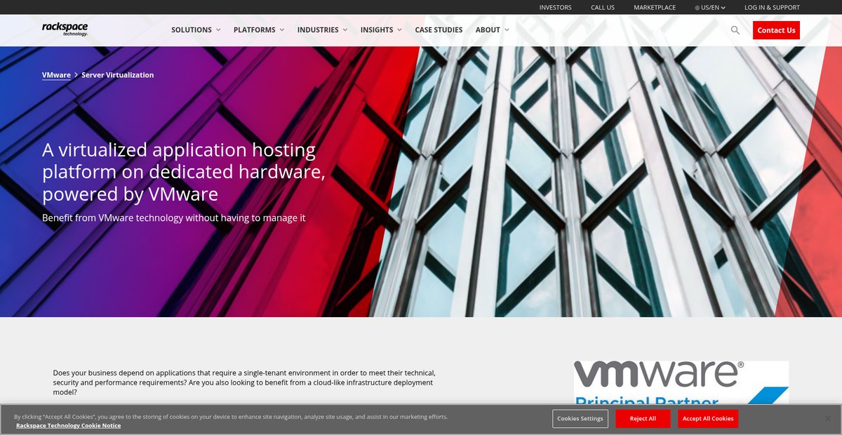 VMware Server Virtualization | Managed vSphere Screenshot