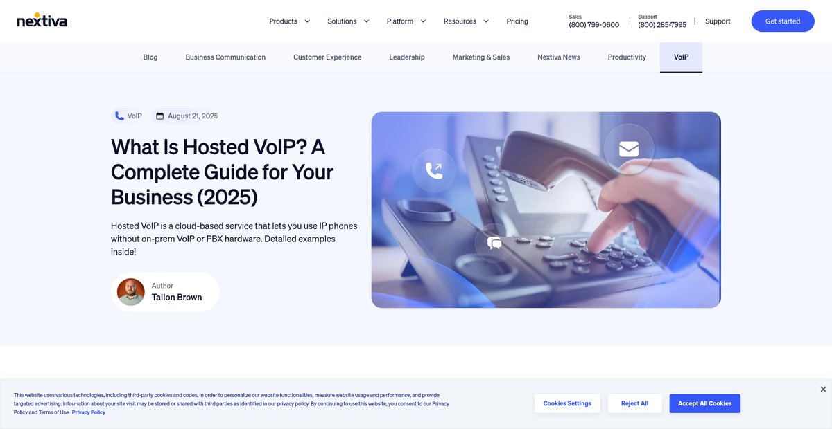 What Is Hosted VoIP? A Complete Guide for Your Business ... Screenshot