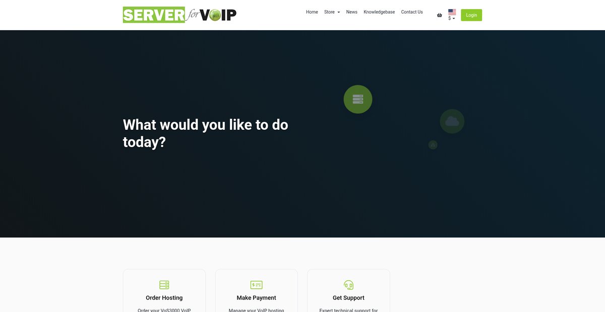 Portal Home - Server for VOIP Screenshot