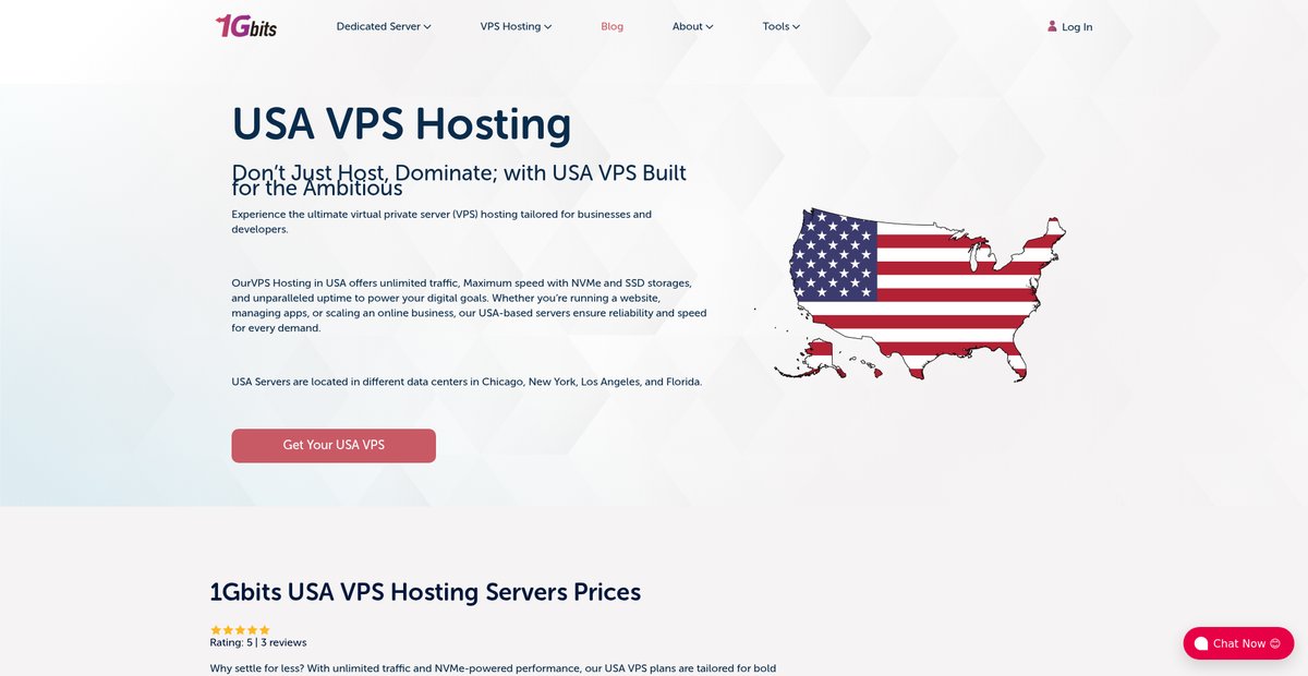 Buy Reliable USA VPS Hosting | 99.95% Uptime [1Gbits] Screenshot