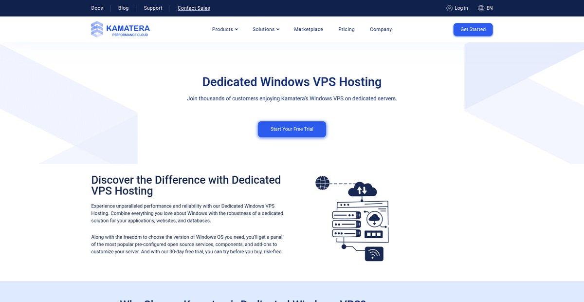 Dedicated Windows VPS Hosting Screenshot