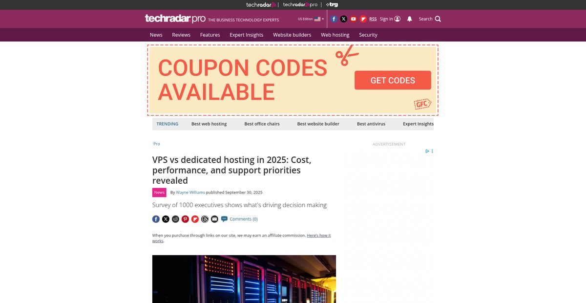VPS vs dedicated hosting in 2025: Cost, performance, and ... Screenshot