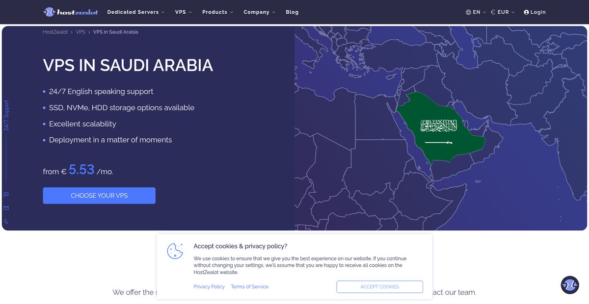 VPS Saudi Arabia Screenshot