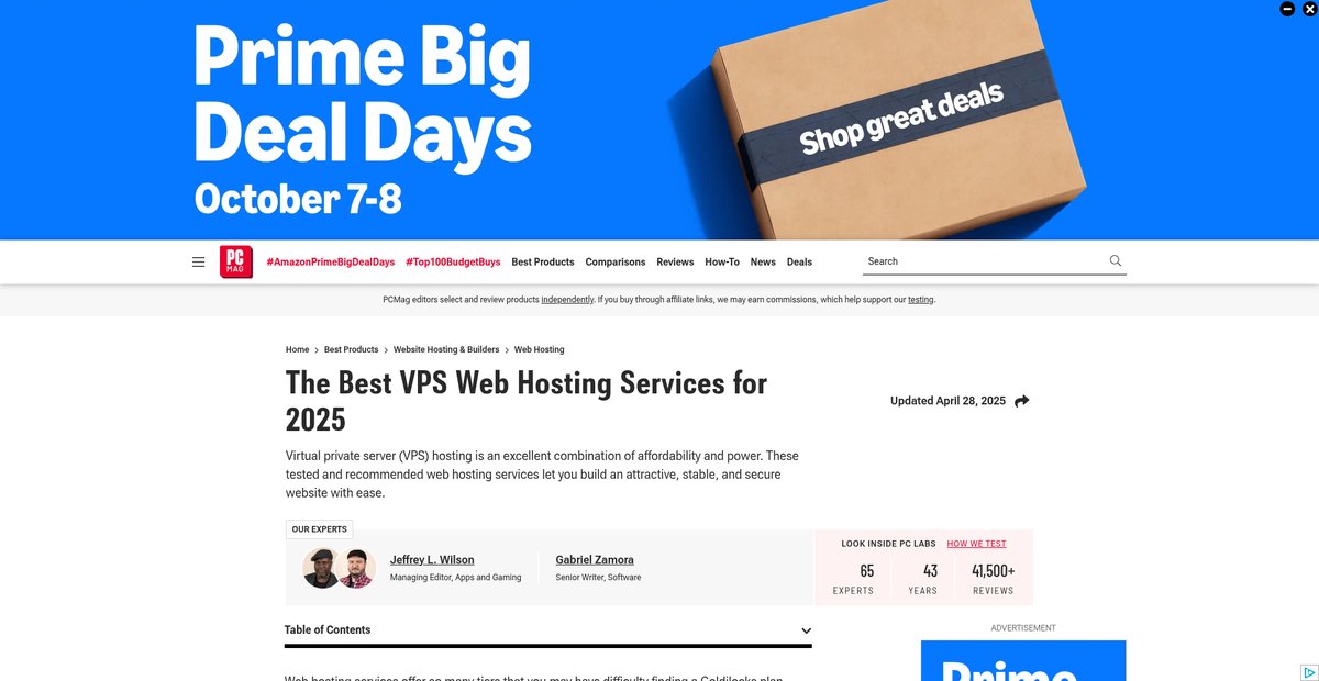 The Best VPS Web Hosting Services for 2025 Screenshot
