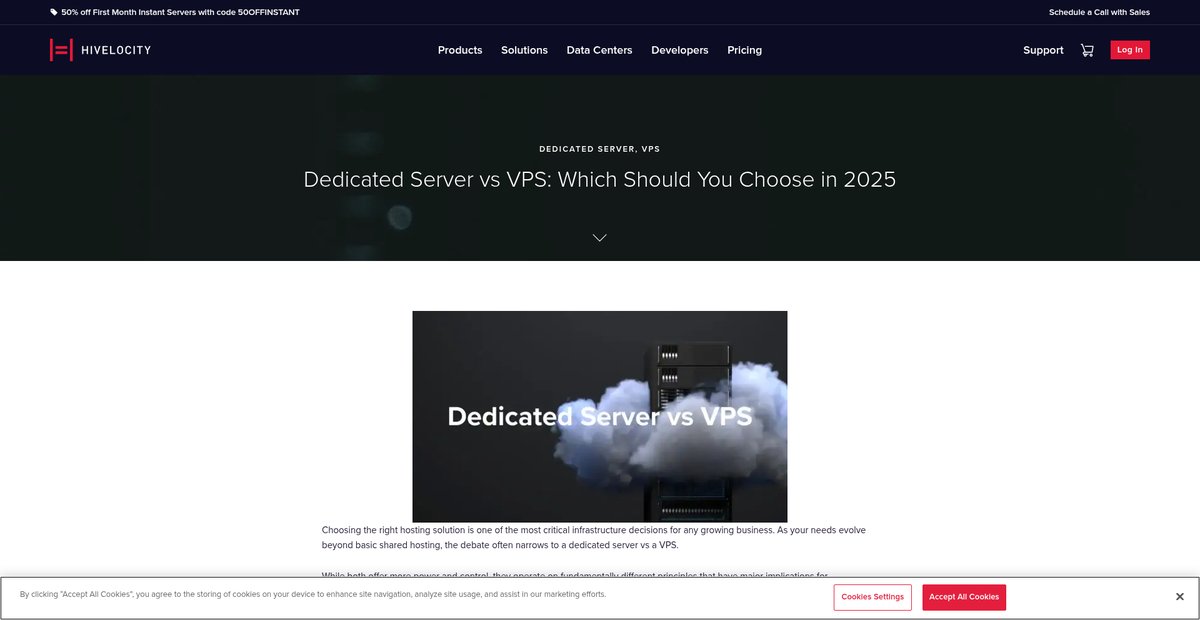 Dedicated Server vs VPS: Which Should You Choose in 2025 Screenshot