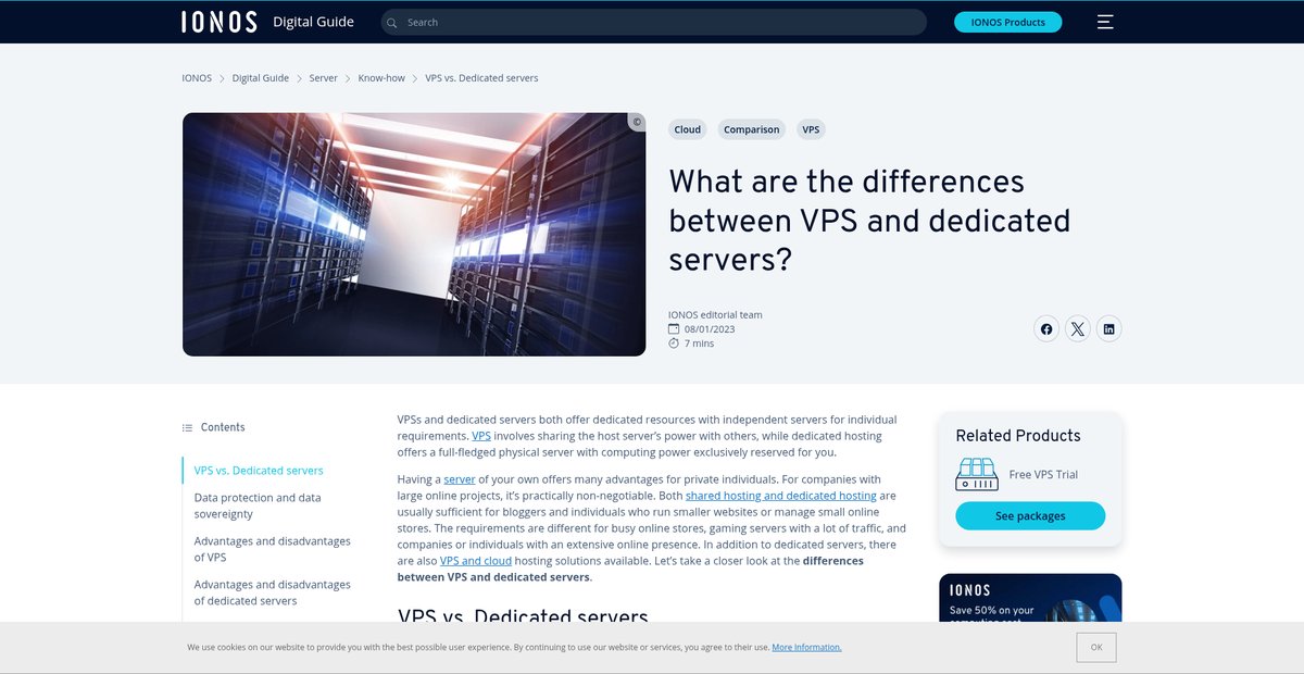 VPS vs. Dedicated servers: Which one is better? Screenshot