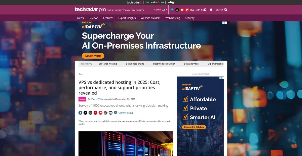 VPS vs dedicated hosting in 2025: Cost, performance, and ... Screenshot