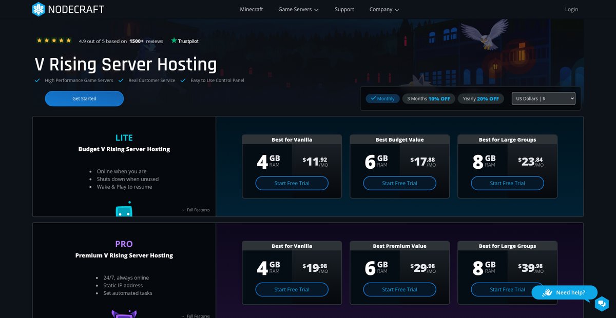 V Rising Server Hosting - Nodecraft Screenshot