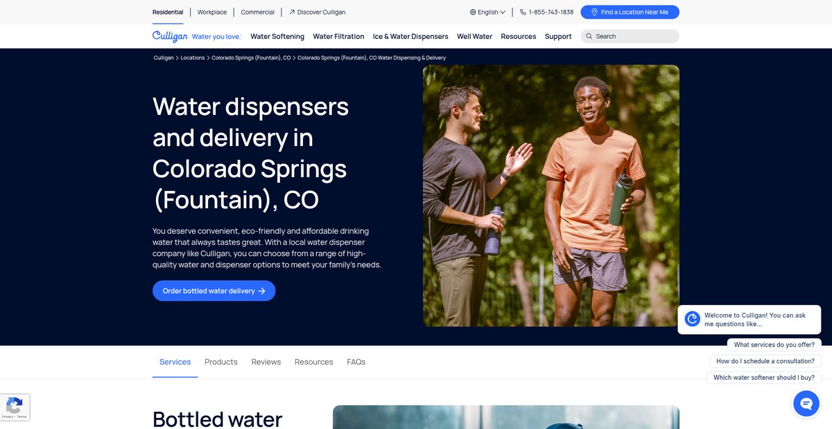 Water Dispensers & Delivery In Colorado Springs, CO Screenshot