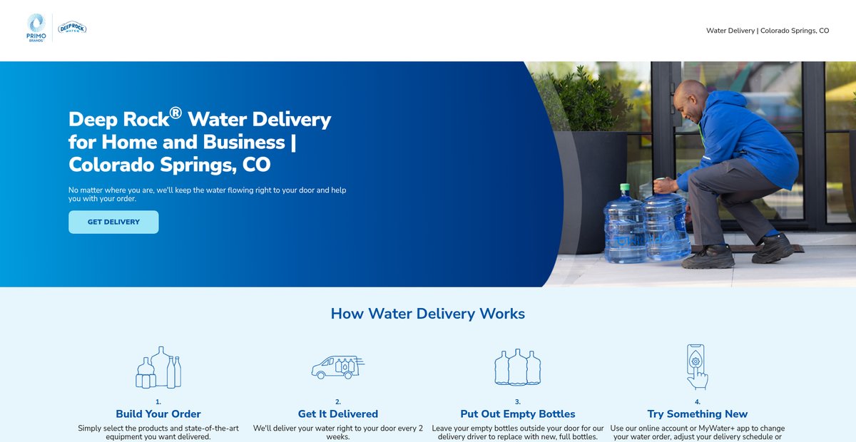 Water Delivery in Colorado Springs, CO Screenshot
