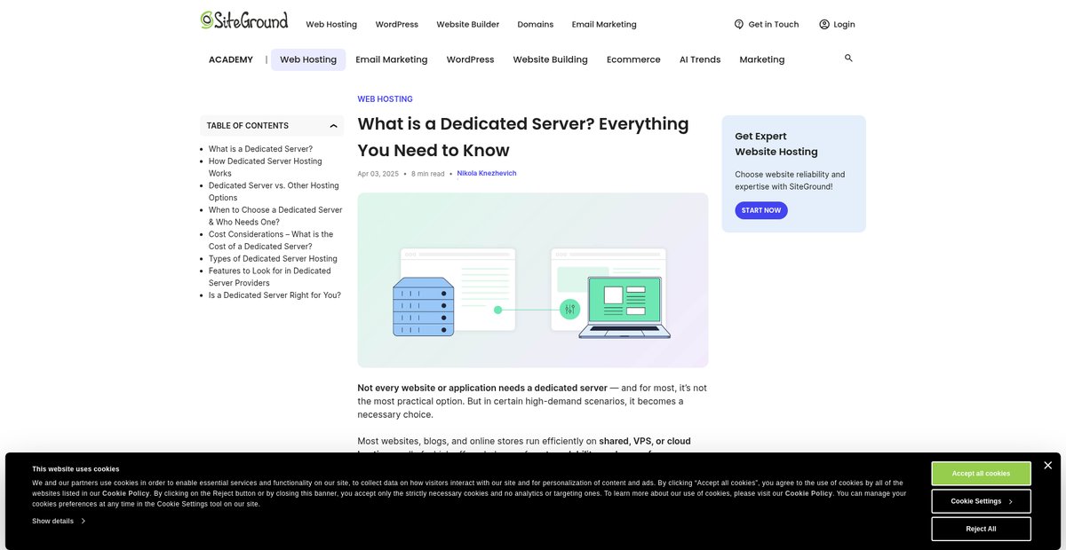 What is a Dedicated Server? Everything You Need to Know Screenshot