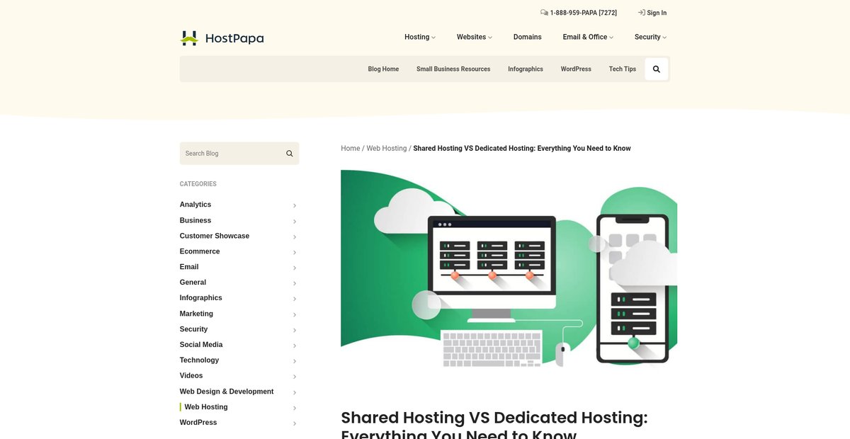 Shared Hosting VS Dedicated Hosting: Everything You Need to Know Screenshot