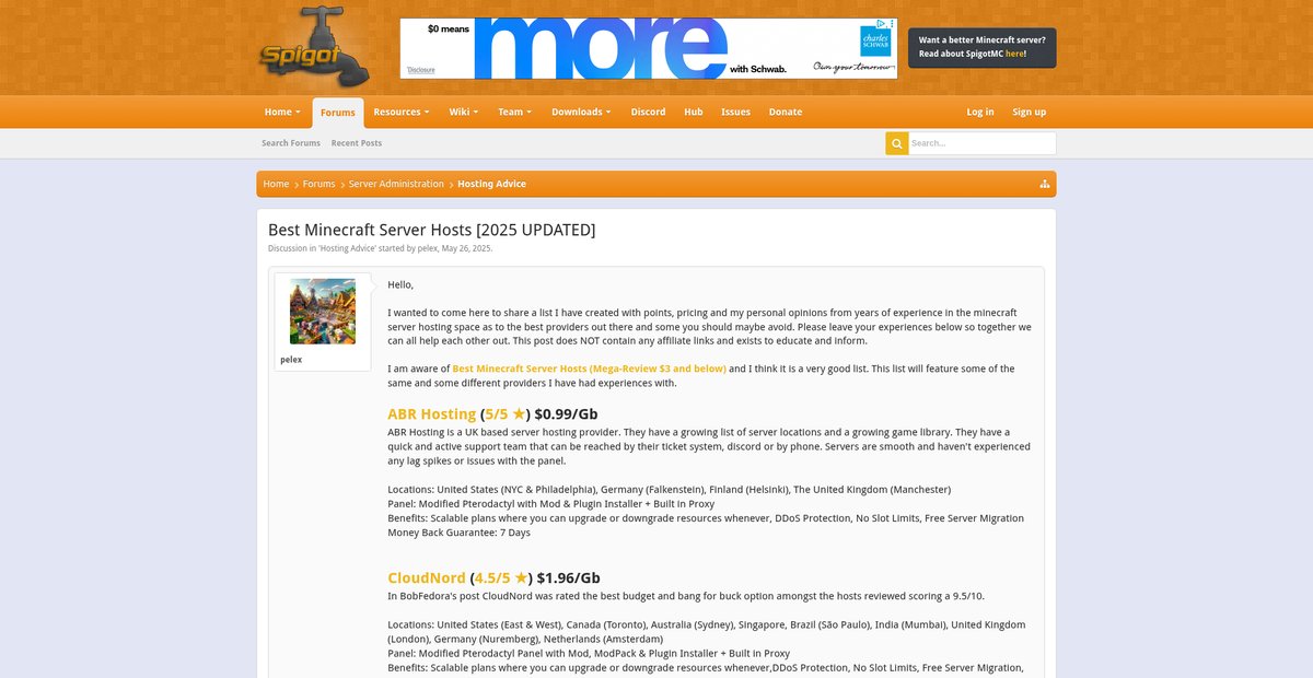 Best Minecraft Server Hosts [2025 UPDATED] Screenshot