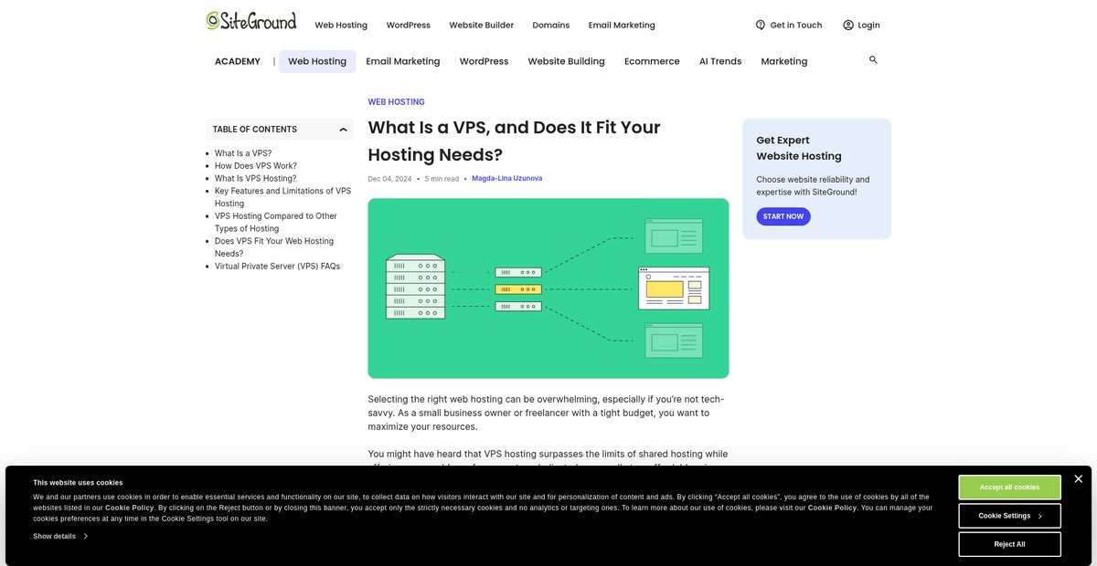 What Is a VPS, and Does It Fit Your Hosting Needs? Screenshot