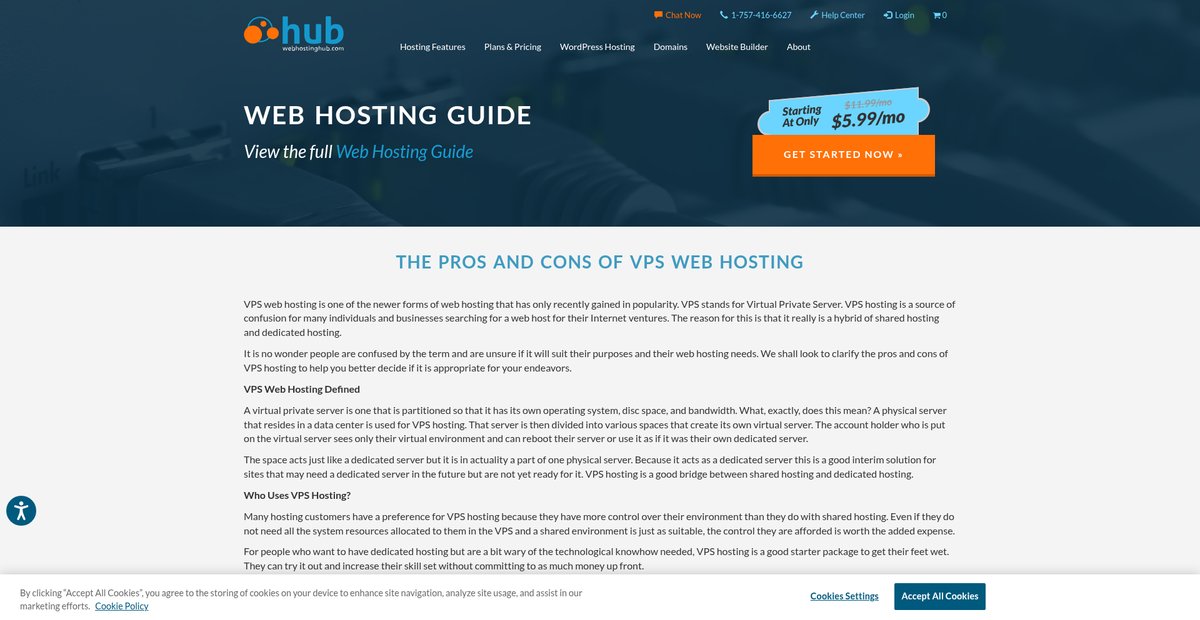 The Pros And Cons Of VPS Web Hosting Screenshot