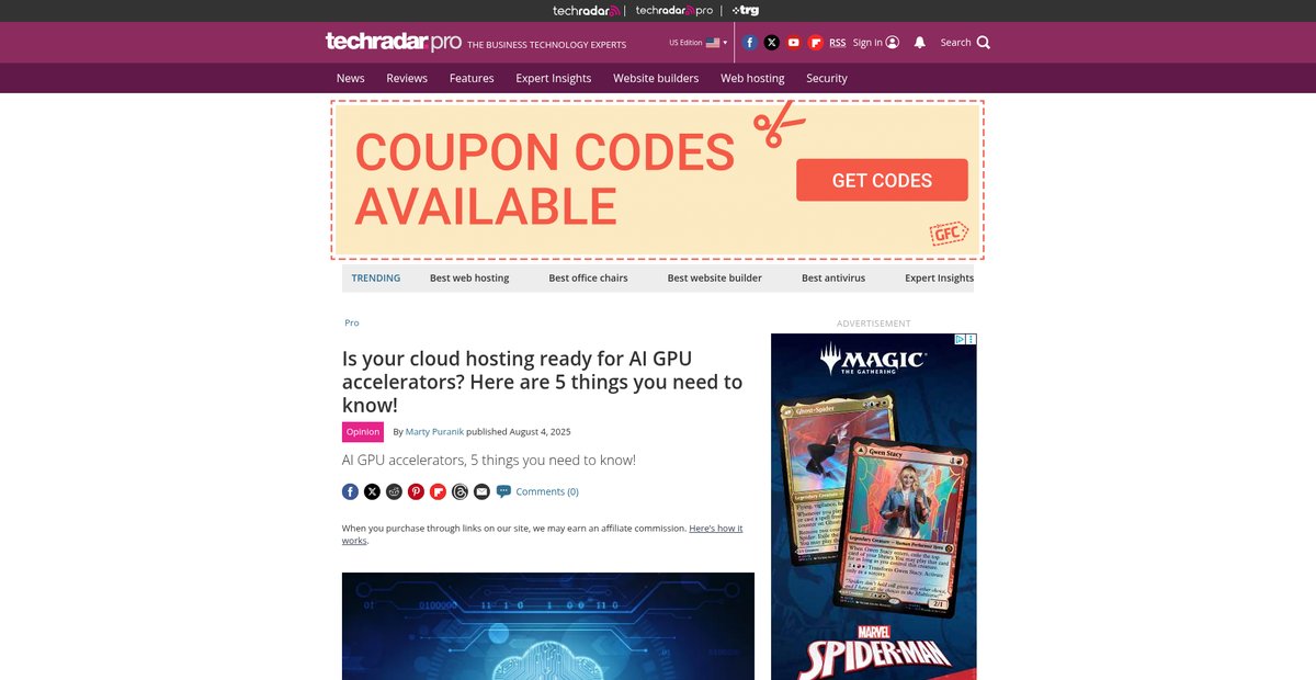 Is your cloud hosting ready for AI GPU accelerators? Here are 5 things you need to know! Screenshot