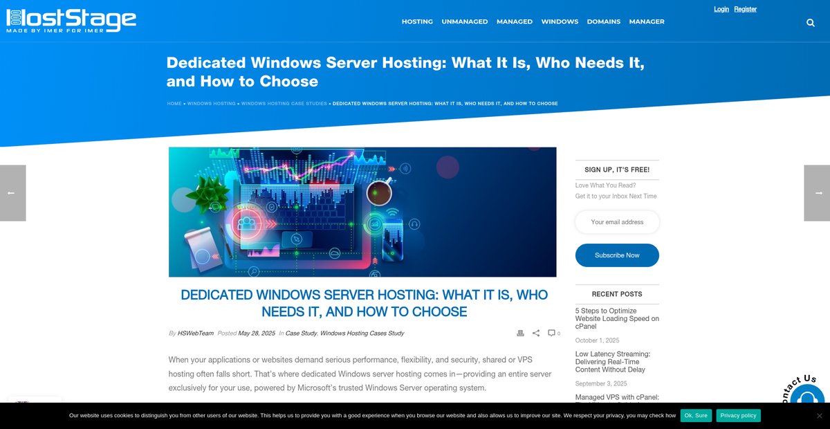 Dedicated Windows Server Hosting: What It Is, Who Needs ... Screenshot