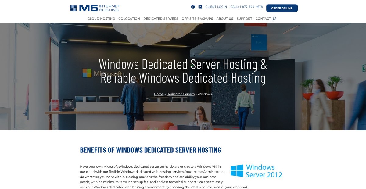 Windows Dedicated Server Hosting - Reliable, Fast ... Screenshot