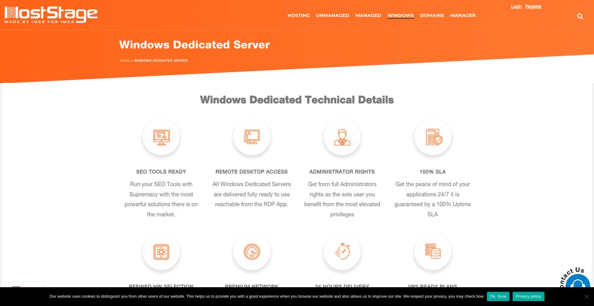 Windows Dedicated Server Screenshot
