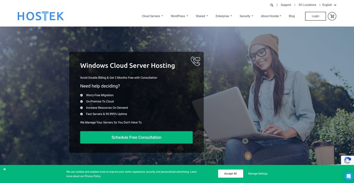 Windows Virtual Server Hosting Screenshot