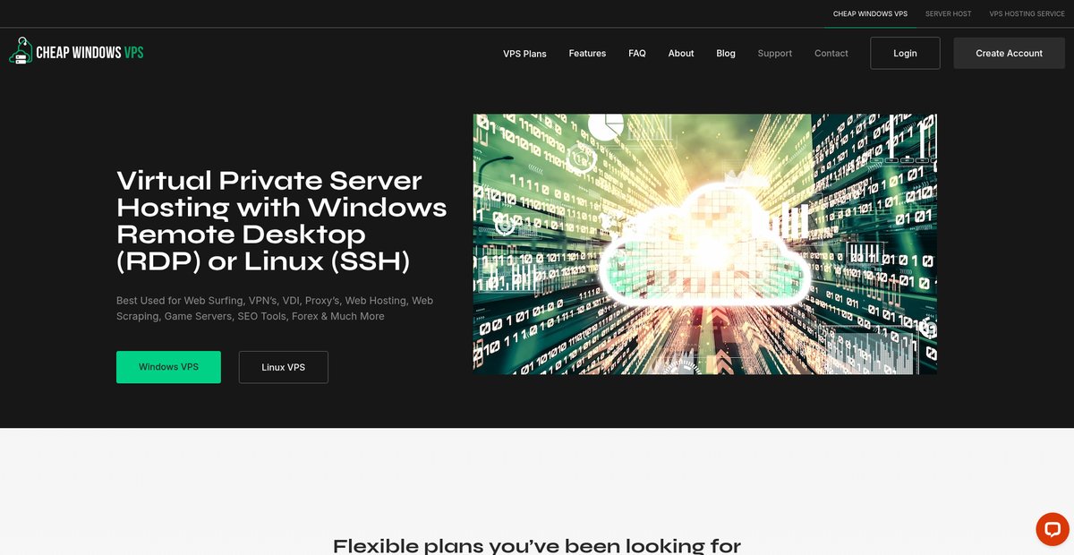 Cheap Windows VPS Server Hosting Screenshot