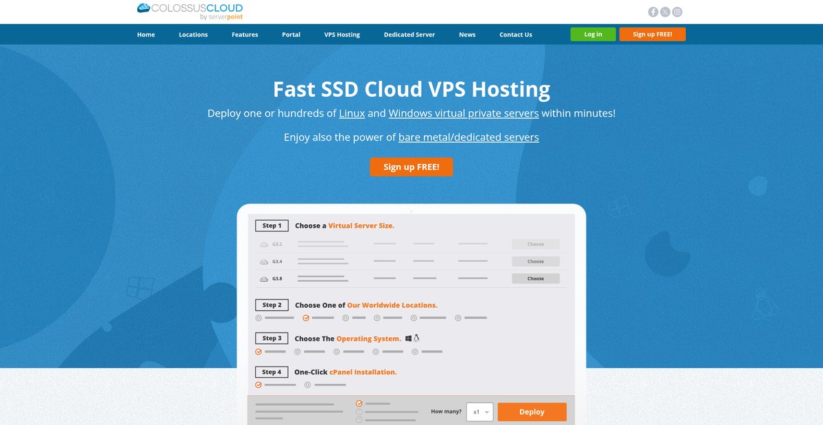 Linux and Windows VPS hosting, powered by SSD and Intel Xeon E5 CPUs Screenshot