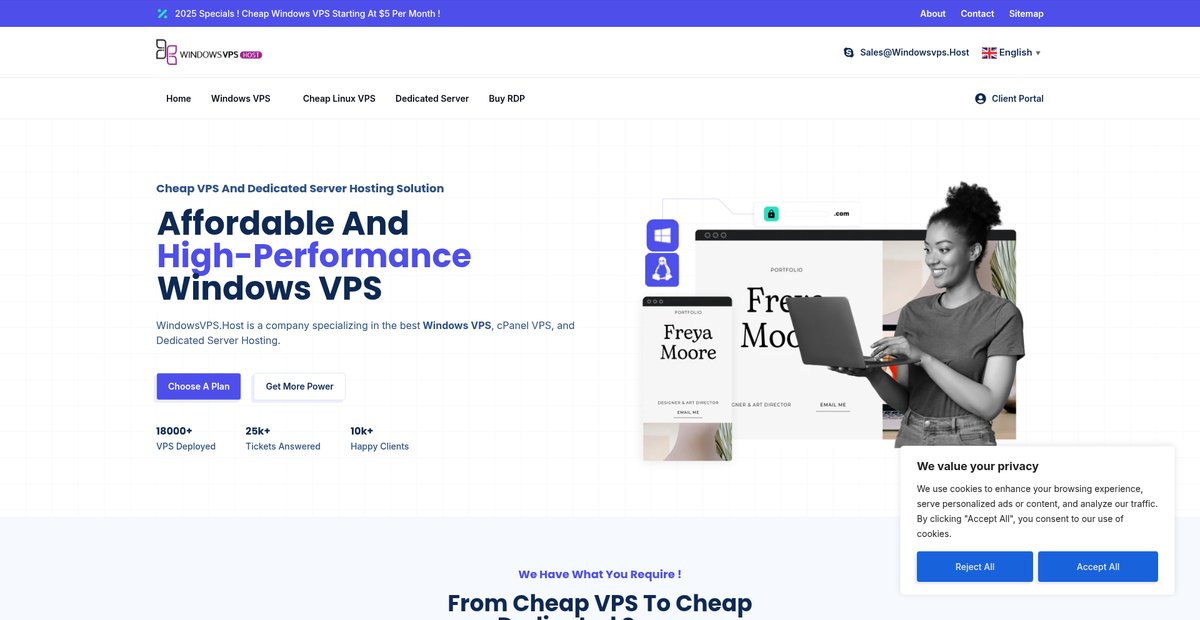 Cheap Windows VPS & Linux VPS: Cheapest Windows ... Screenshot