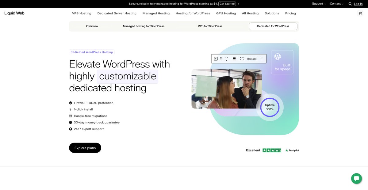 Dedicated Hosting for WordPress with 1-Click Install Screenshot