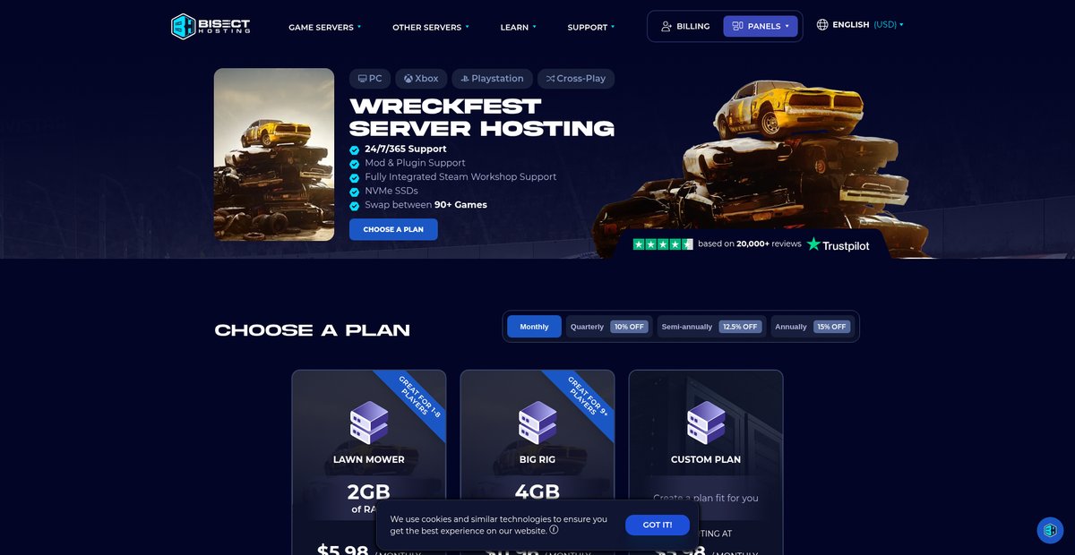 Wreckfest Server Hosting Screenshot