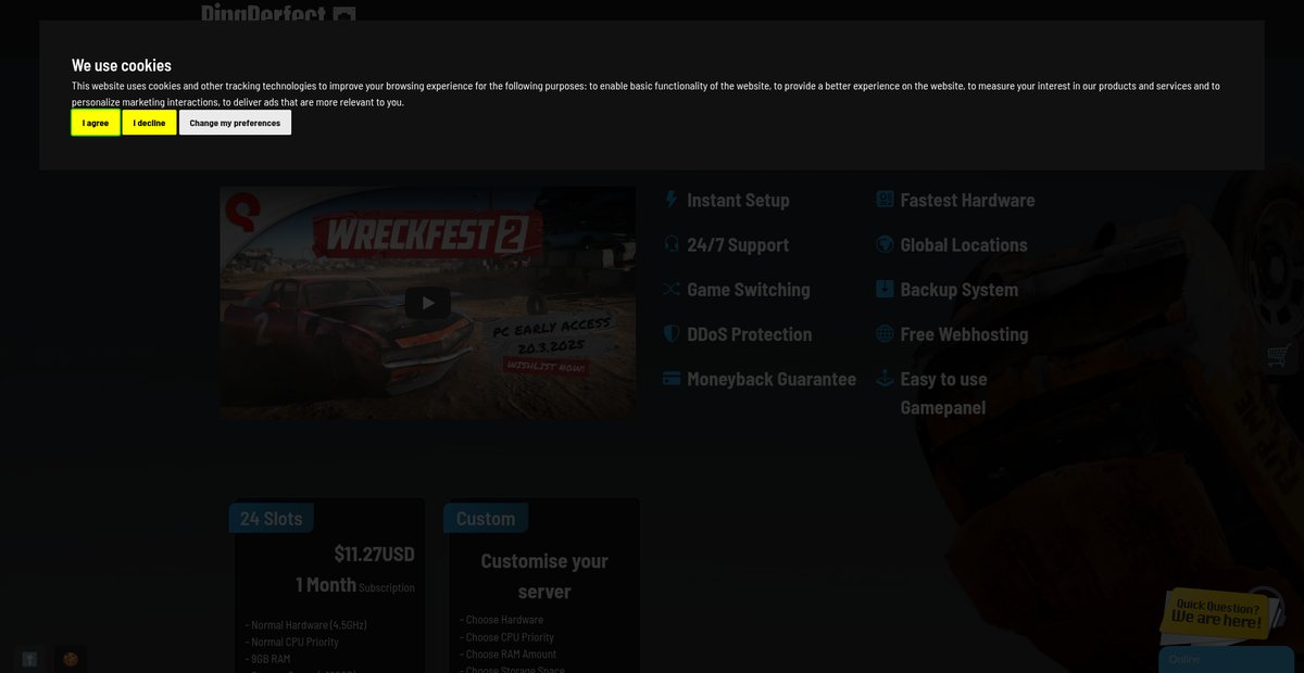 Wreckfest 2 Game Server Hosting | Wreckfest 2 Dedicated Server Rental Screenshot